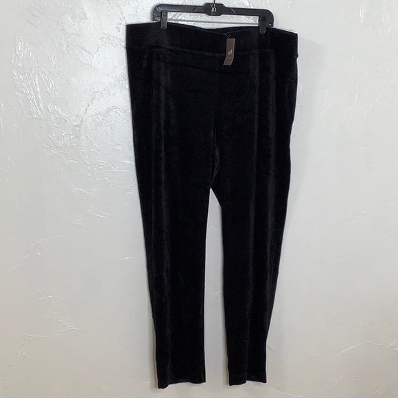 J Jill black Velour straight leg leggings pants size 3X NWT - Picture 5 of 14